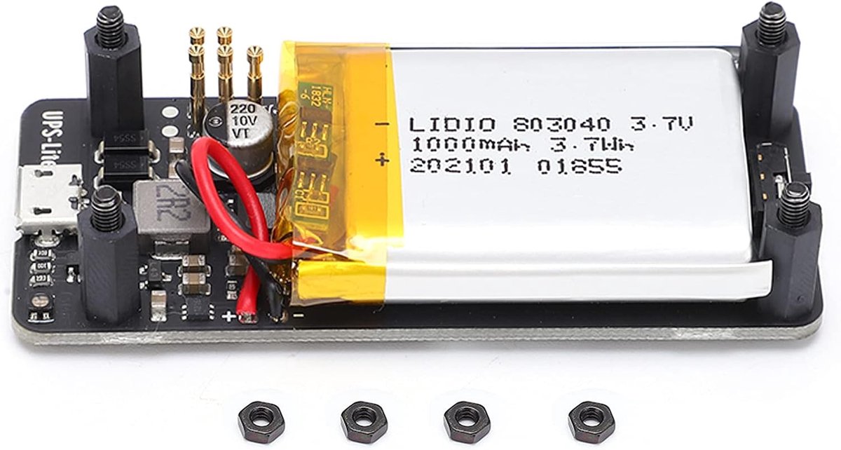 Niet-onderbreekbare Voeding - USV Lader - Stroomuitval Bescherming - Batterij Herkenning - 7 x 4 x 2 cm - Grijs