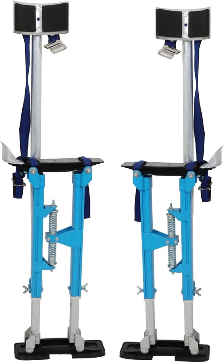 Gipsplaat Stelten - Verstelbare Stelten - Klus Klussen - Lichtgewicht Aluminium - 18-30 Inch - Lichtblauw