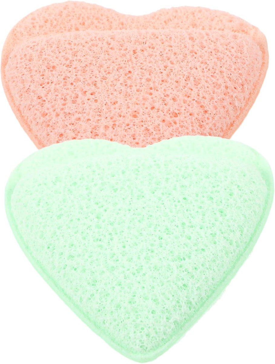 Make-up Sponsjes - Reinigingshandschoenen Gezicht - Make-up Verwijderen - Zachte Exfoliatie - 7.5 x 6.5 cm - Assorti