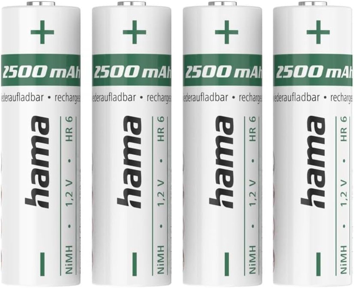 Oplaadbare Batterijen - AA Mignon - Hoge Energie - Snelle Oplaadtijd - 2500 mAh