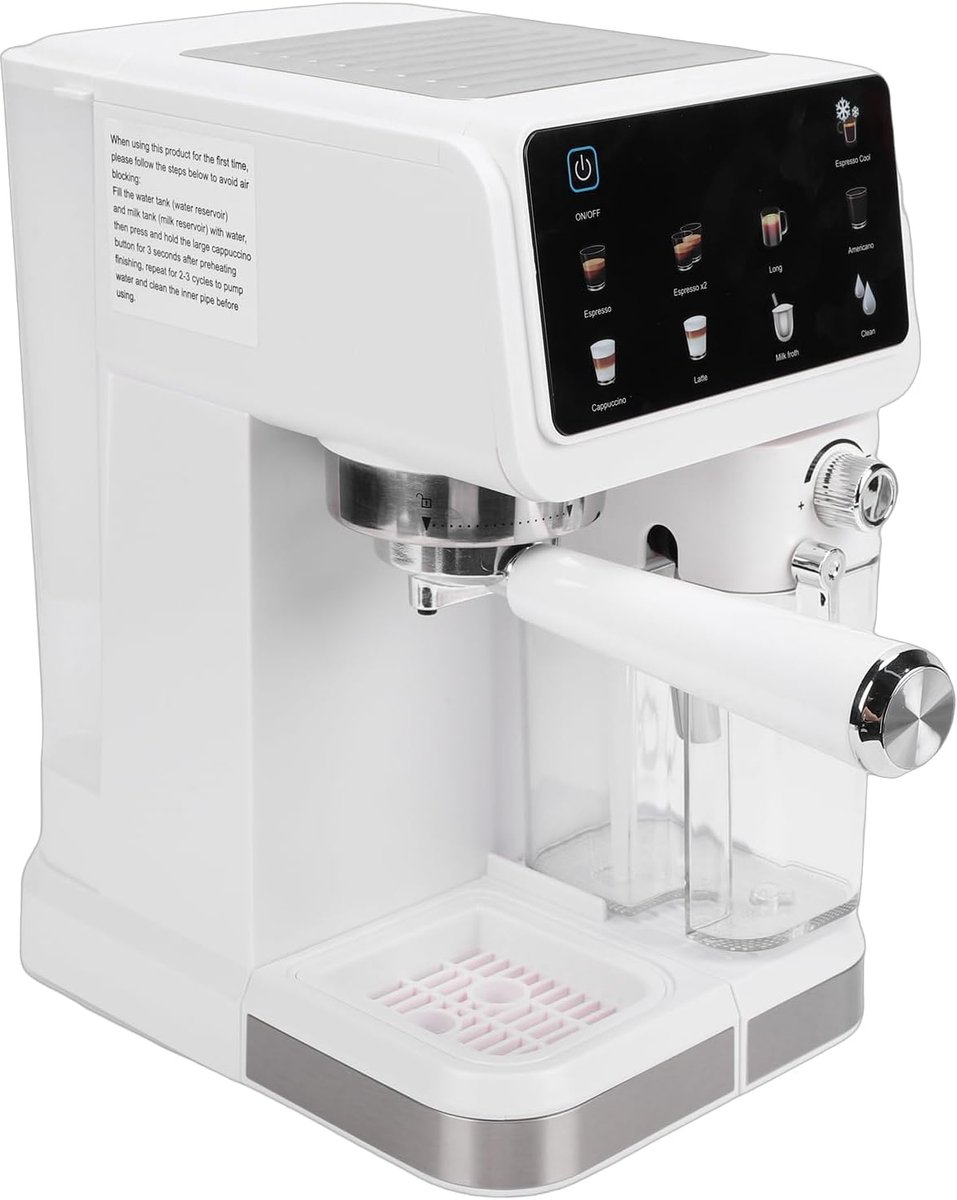 Compacte Koffiemachine Espressomachine Thuis Barista 6 Koffiemodi 15L Watertank