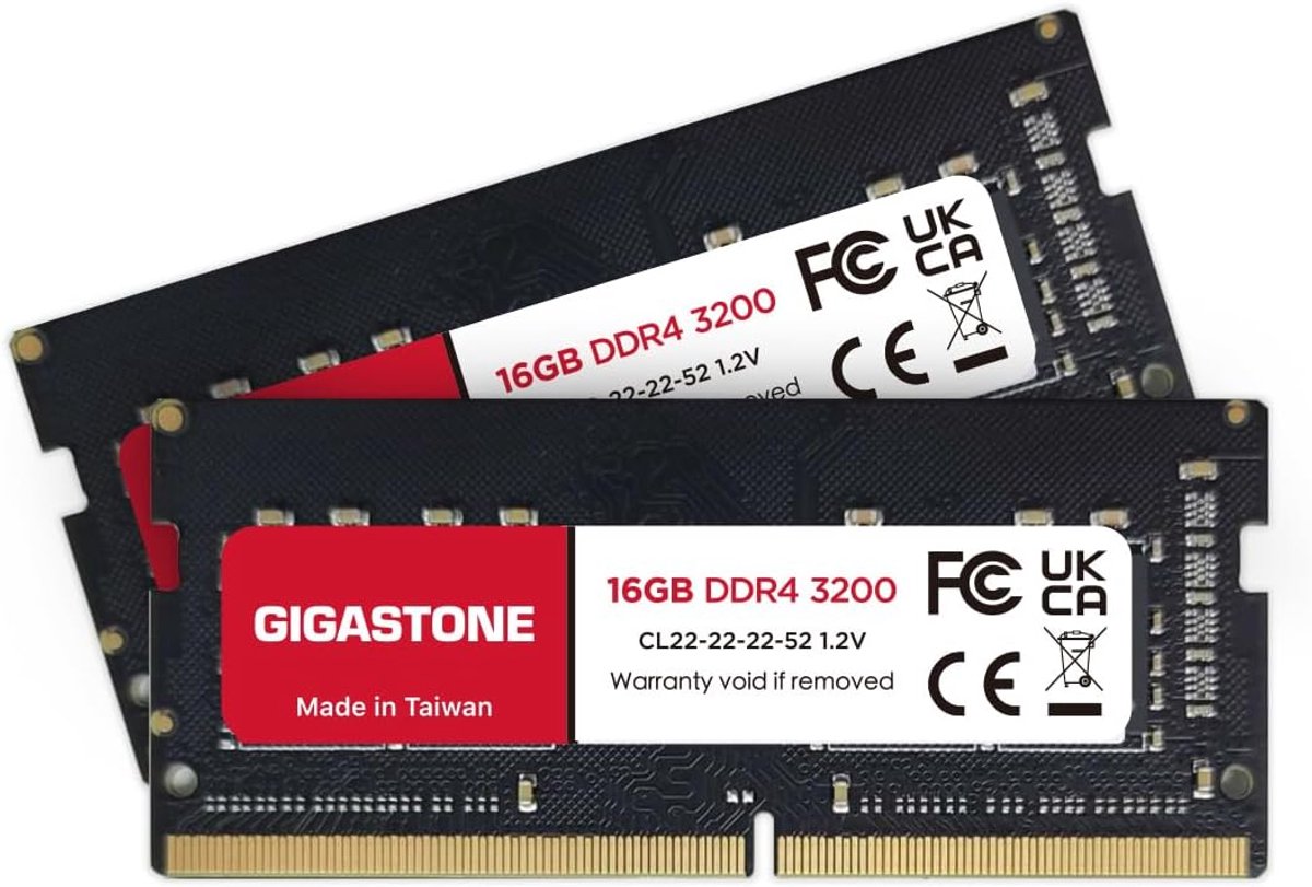 Laptop Geheugen Kit - Werkgeheugen Uitbreiding - Snellere Prestaties - 32GB DDR4 3200MHz - SO-DIMM 260 Pins