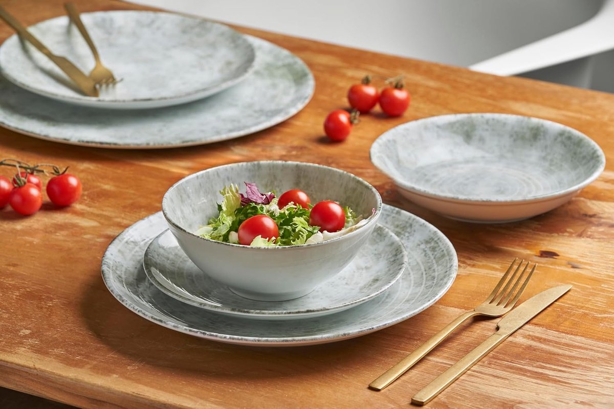 Broodbord Porselein - Bijgerechtbordjes - Tafel Dekken - Set van Zes - 17 cm - Wit