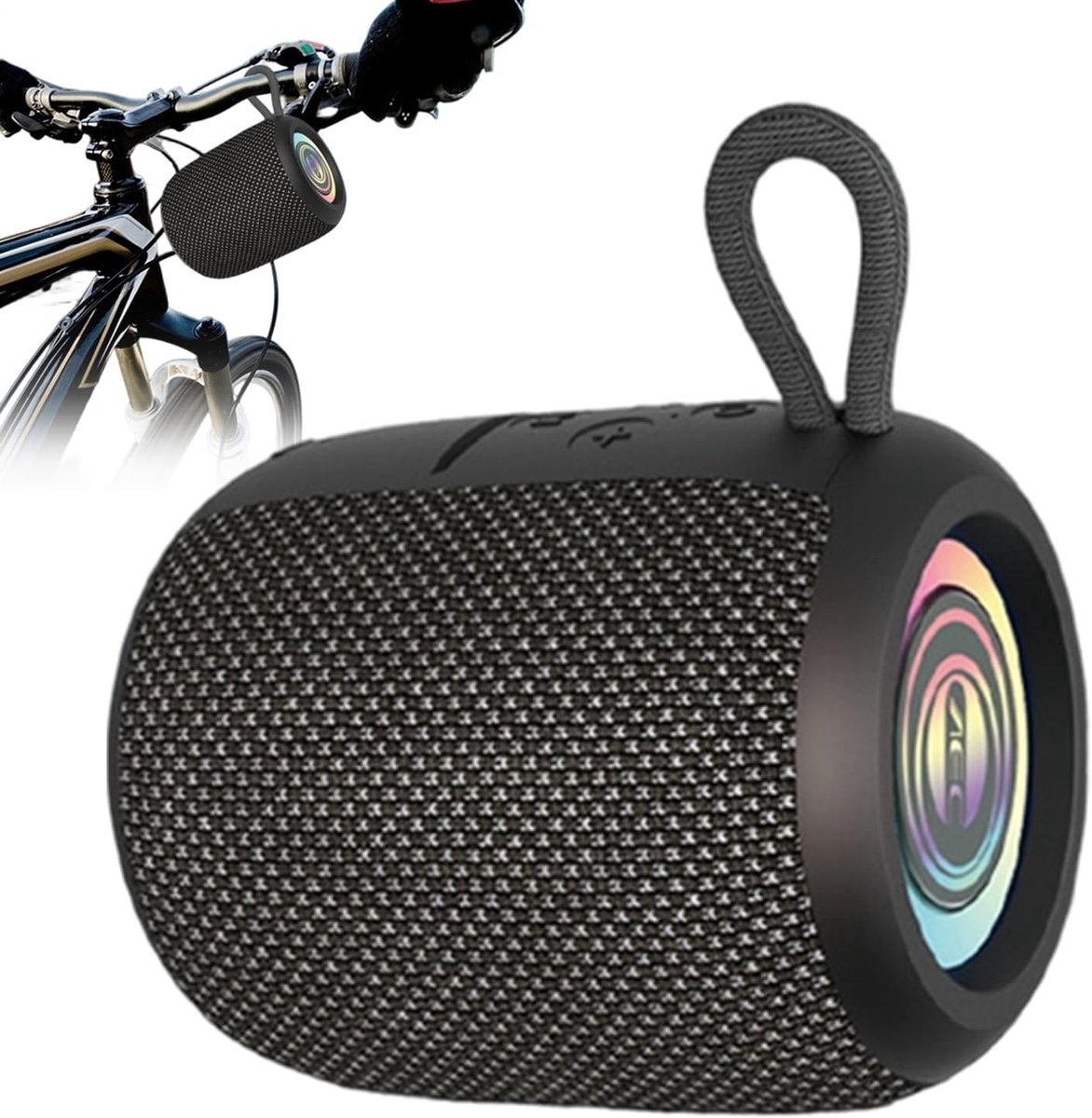 Draagbare Speaker - Draadloze Audio - Douche Muziek - Geïntegreerd Licht - 92 x 92 cm - Zwart