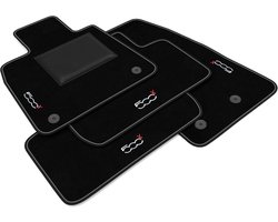 Vloermatten Set - Automatten Tapijt - Auto Interieur - Op Maat Gemaakt - Fiat 500X - Zwart