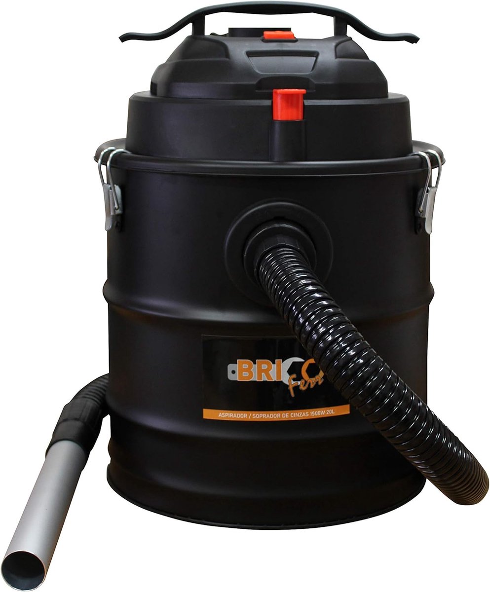 Aszuiger Ventilator - Nat Droog Stofzuiger - Schoonmaken Houtkachel - 20 Liter Tank - 1500 Watt - Zwart