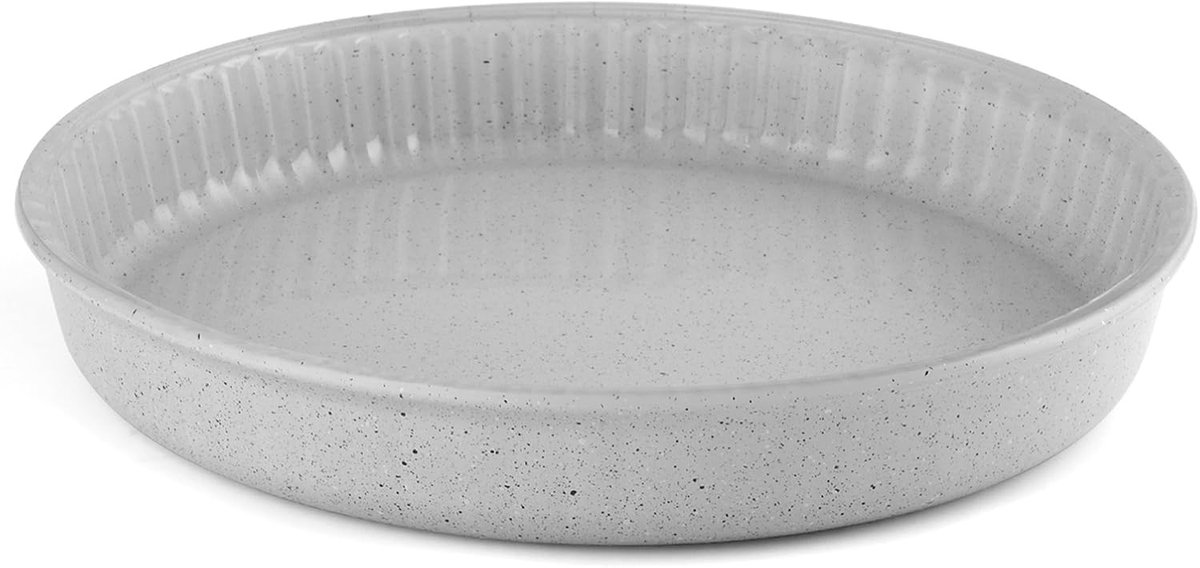 Glazen Bakvorm - Taartvorm - Klassiek Bakken - Vaatwasserbestendig - 26 cm - Grijs