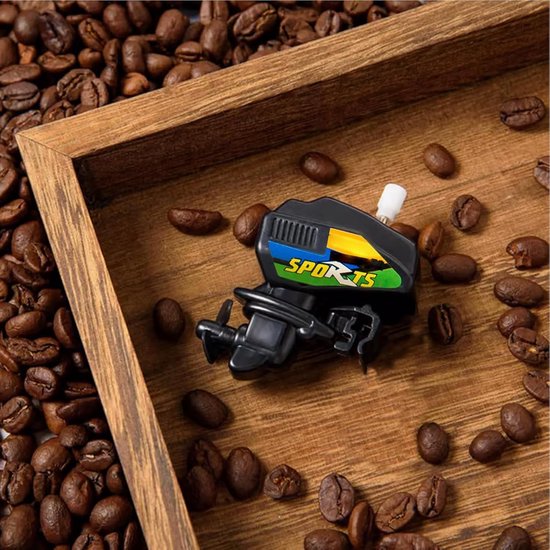 Opwindbaar Drank Gadget - Koffiemixer Roerder - Drankjes Mengen - Uniek Propellerontwerp - 65 cm Lengte - Meerkleurig — afbeelding 3
