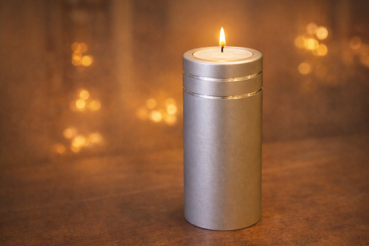 Mini urn met waxinelichthouder