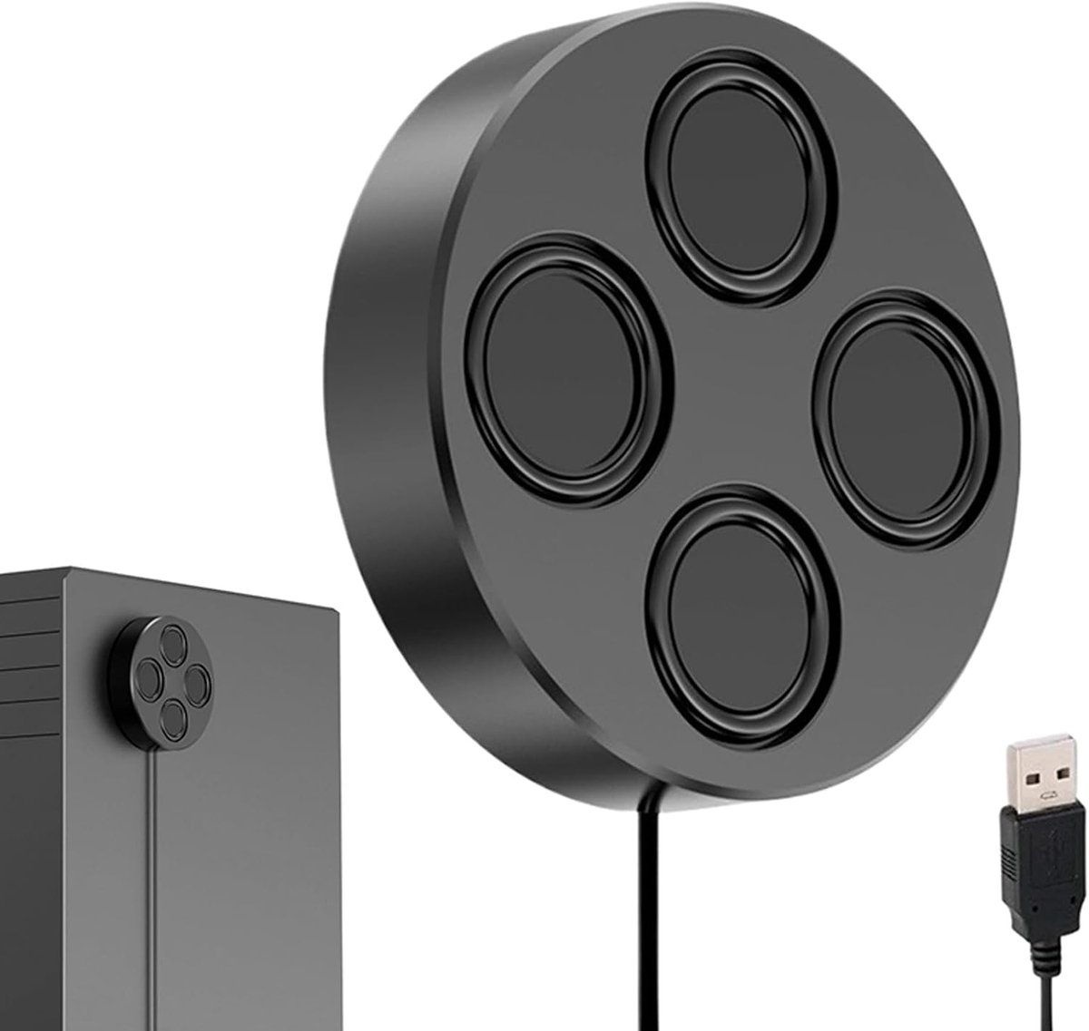 Draagbare Speaker - Desktop Speler - Veelzijdig Geluid - Diepe Bass - Compact Ontwerp - Zwart