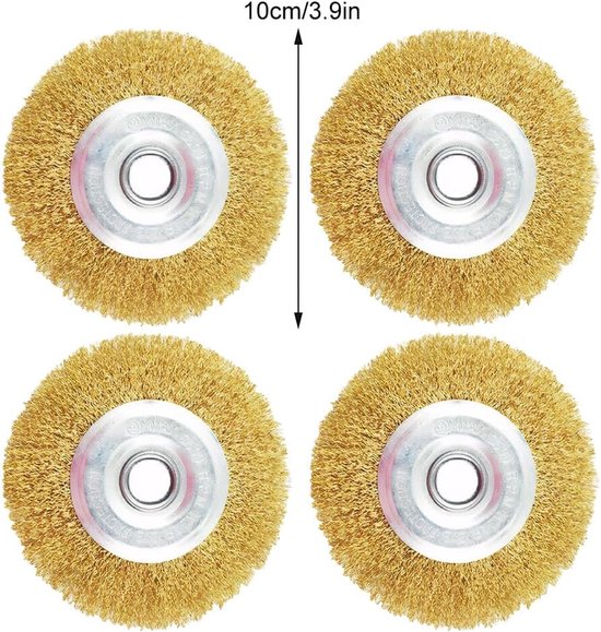 Voegenborstel Set - Onkruidborstel Staal - Nauwkeurig Reinigen - 4 Stuks RVS - 1 cm Breed - Zilverkleurig — afbeelding 5