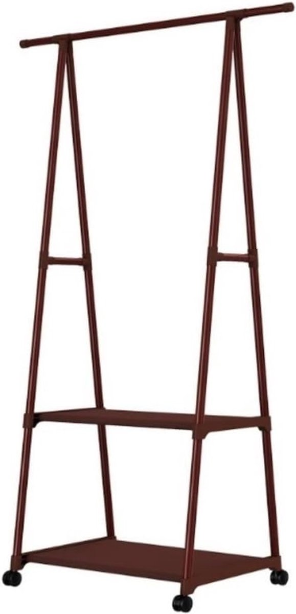 Staande Kapstok - Kledingrek Met Planken - Hal Opbergen - Met Schoenenrek - 55x42x160 cm -