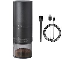 Elektrische Koffiemolen - Draagbare Molen - Verse Koffie - 38 Maalstanden - 222 cm Hoog - Zwart