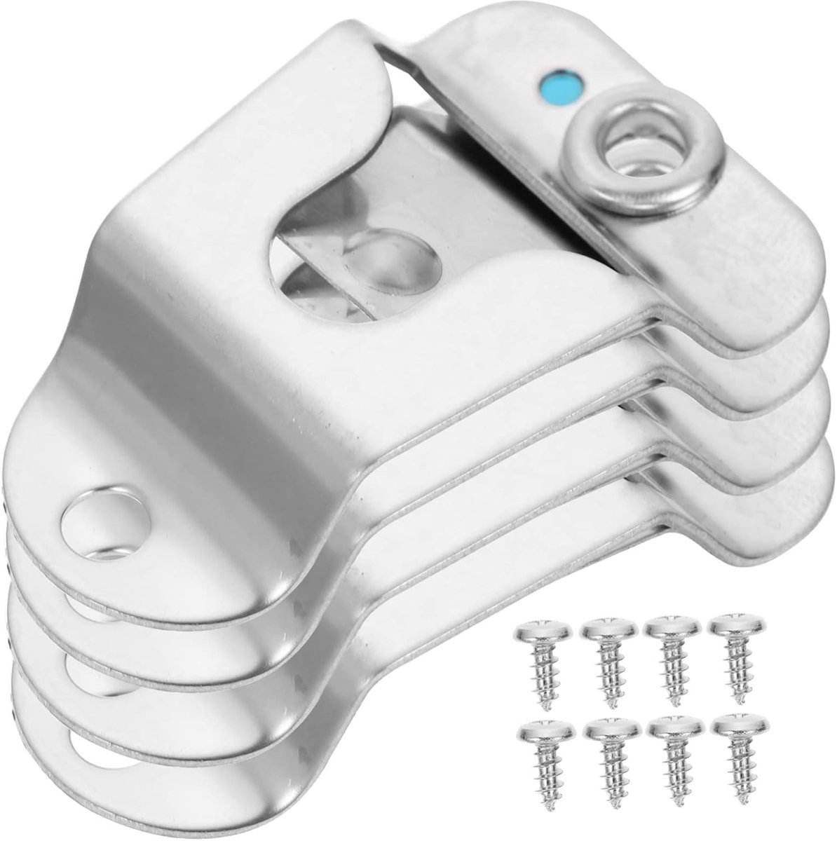 Microfoonklem - Microfoonhouder - Radio Bevestiging - Roestvrij Staal - 5 x 3 x 0.8 cm - Zilver