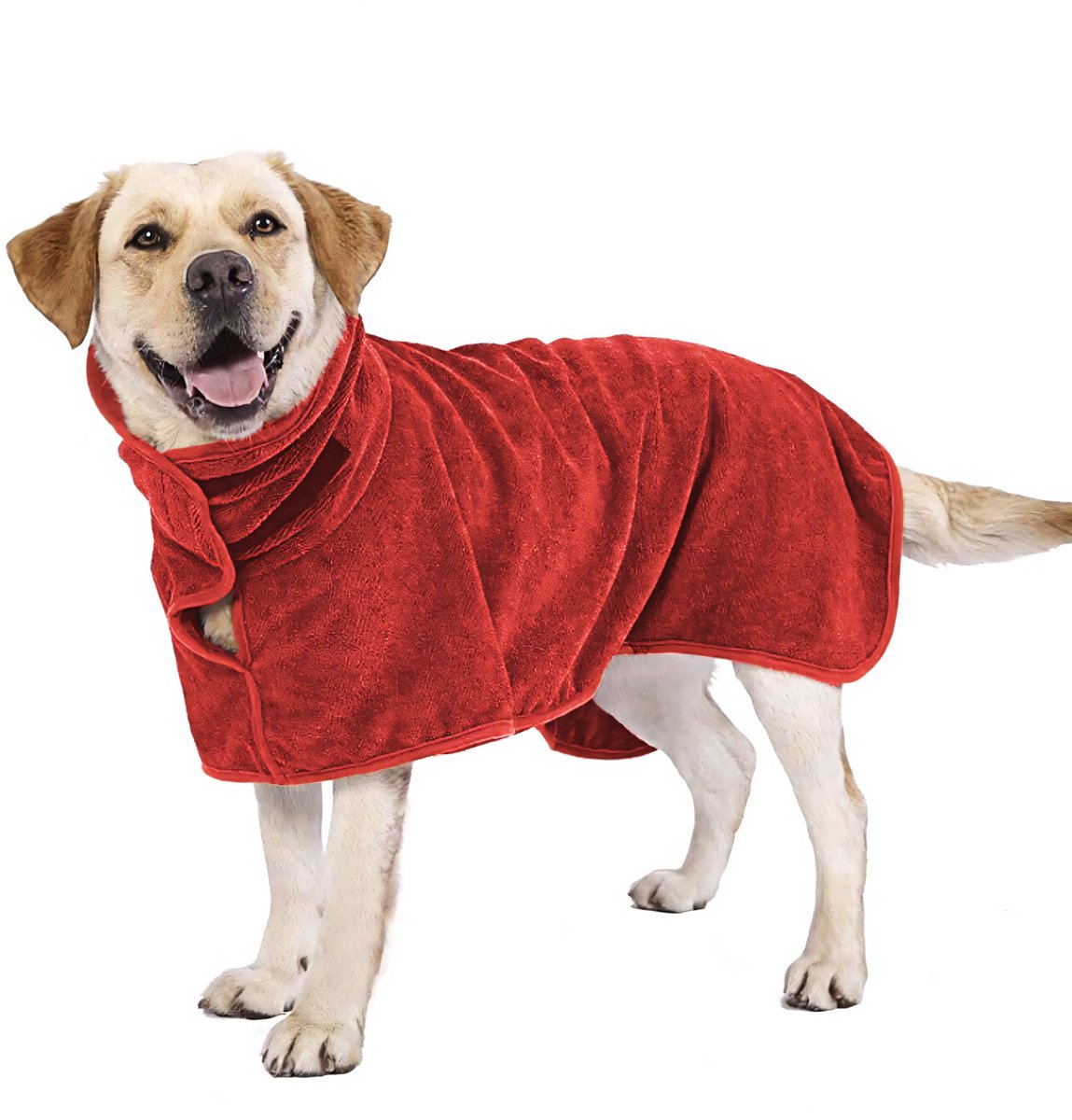 Ohpets® Hondenbadjas - Honden Badjas - S (Ruglengte 40-45 cm) - Rood