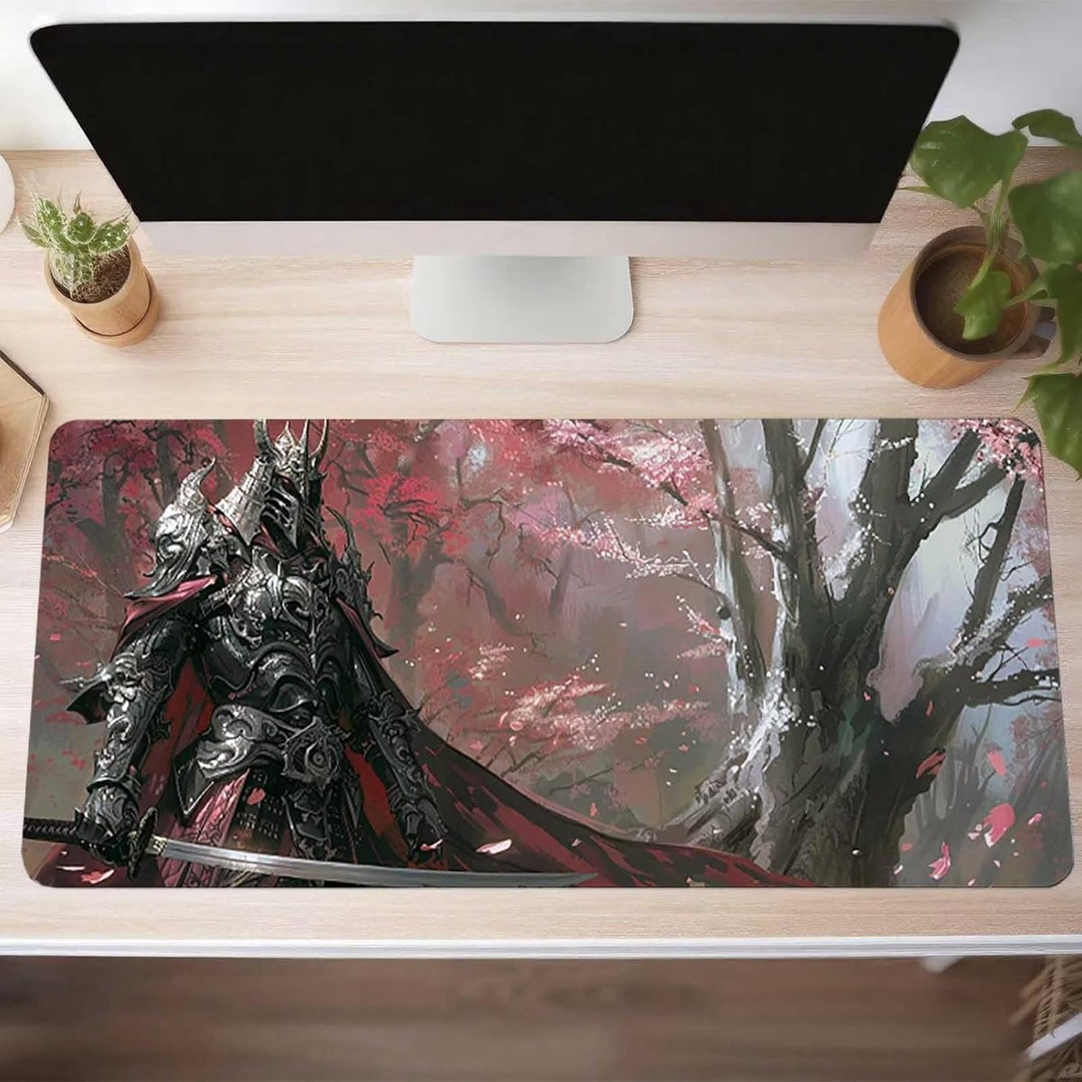 XXL Muismat - Groot Speelkleed - Gaming Kantoor - Waterdicht Genaaid - 120x60cm - Zwart