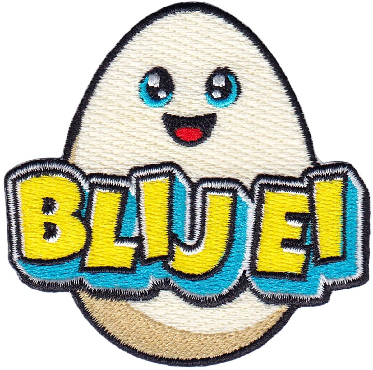 Blij Ei embleem- Strijk embleem - Carnavalskleding - Carnaval accessoires