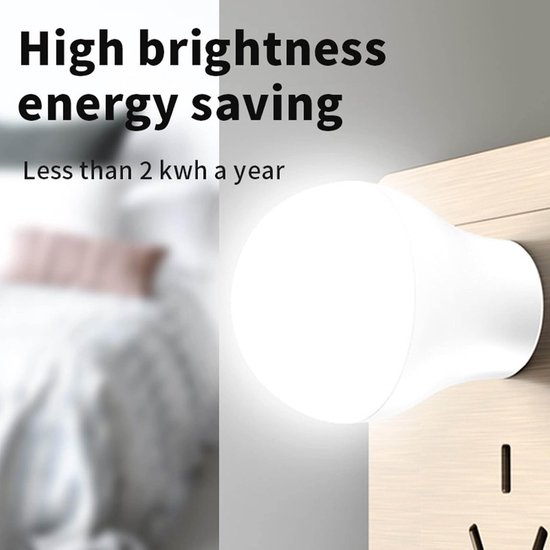 USB Nachtlampje - Stekkerlamp Flexibel - Zacht Omgevingslicht - Compact Mini Formaat - 25mm x 24mm — afbeelding 2