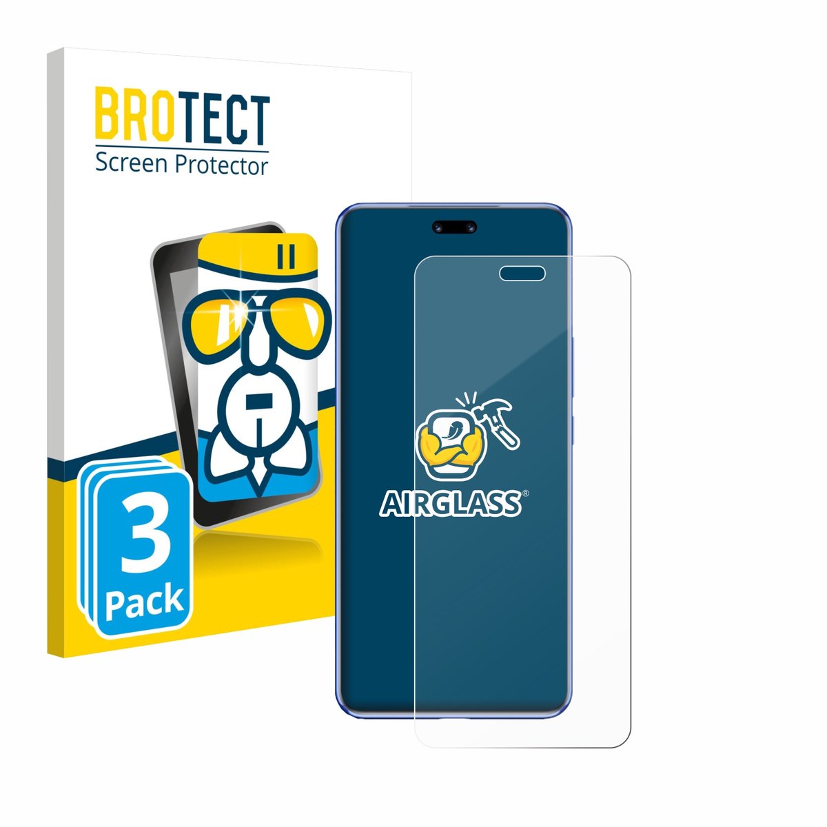 Screenprotector 3 Stuks voor Huawei Nova 12 Pro Beschermglas transparant