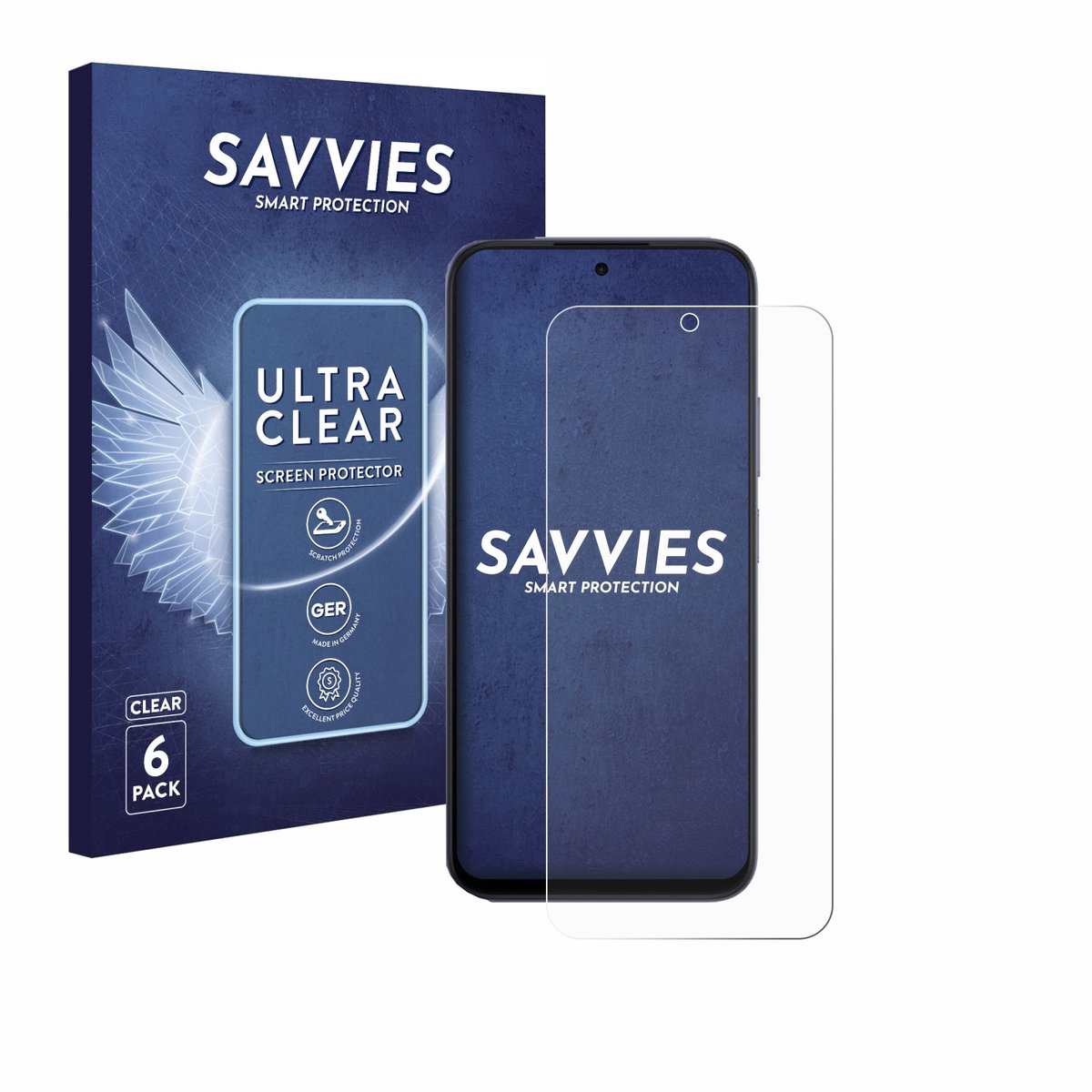 Savvies - Screenprotector voor Oppo A6x 4G - Folie Beschermfolie transparant 6 Stuks