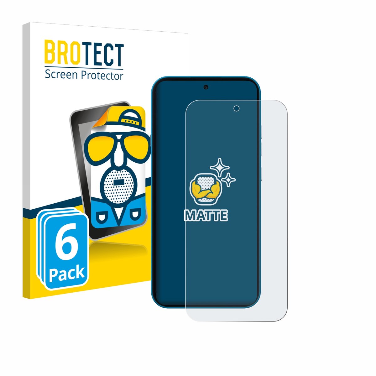BROTECT - Screenprotector voor Nothing Phone (4a) - Folie Beschermfolie matte 6 Stuks