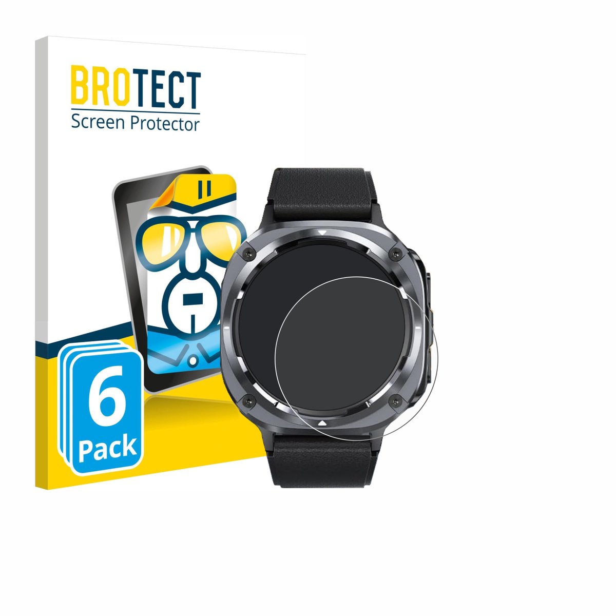 BROTECT - Screenprotector voor TIMU S90+ 1.48" - Folie Beschermfolie transparant 6 Stuks