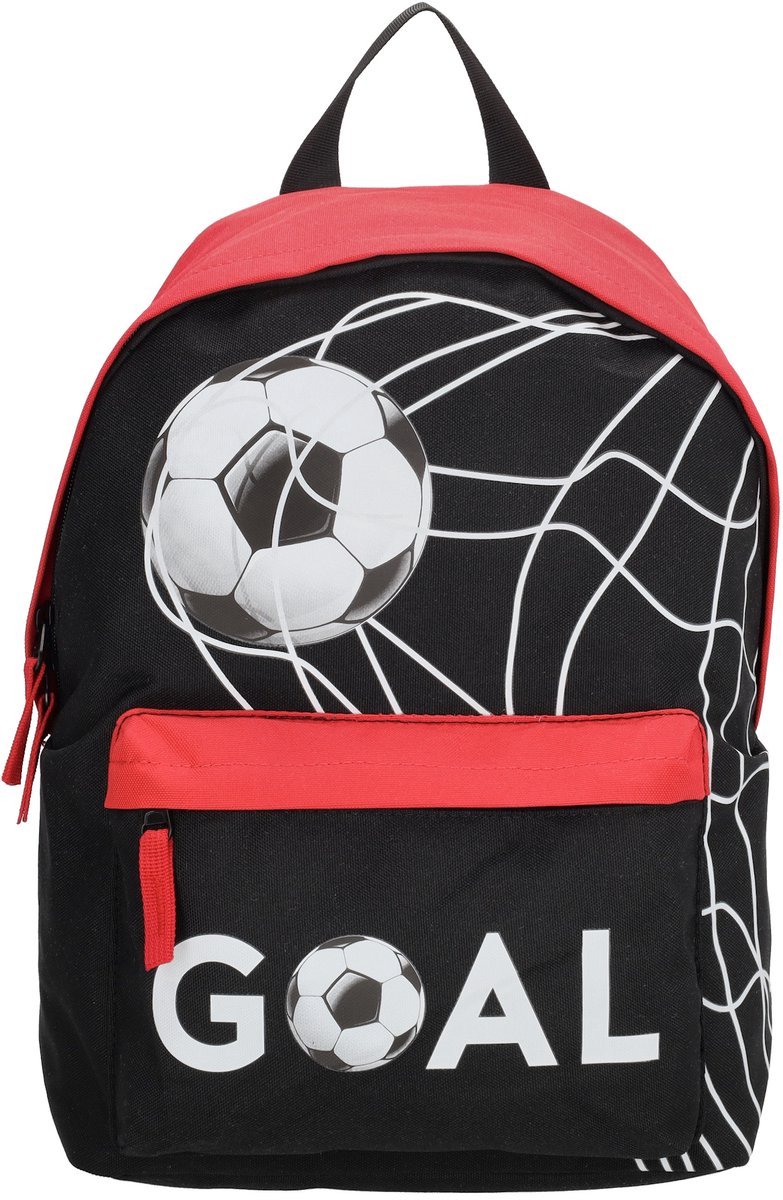 Run Away Goal! Kinderrugzak Voetbal - Zwart/Rood