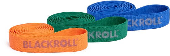 BLACKROLL® SUPER BAND SET – 104 cm fitnessbanden (3 stuks) – Licht, medium & sterk – Voor krachttraining & revalidatie – Huidvriendelijk