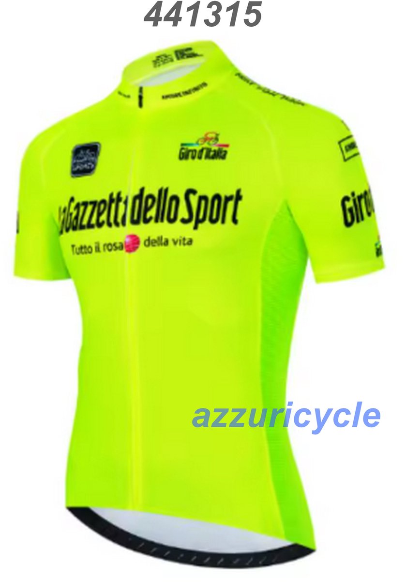 Fietsshirt Gazzetta Dello Sport Geel S