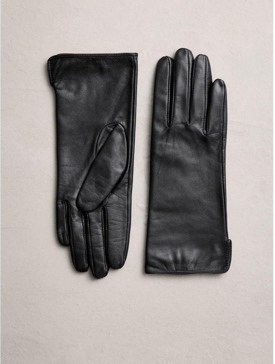 Next - Dames - Leren handschoenen - Zwart
