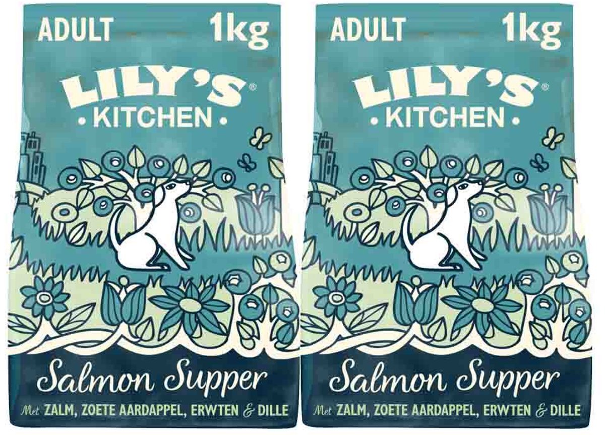 Lily's Kitchen Lily's Kitchen Hondenvoer Droog Salmon Supper - 2 x 1 kg - Voordeelverpakking