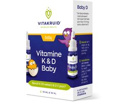 Vitakruid Baby Vitamine K & D - 2x 10 ml