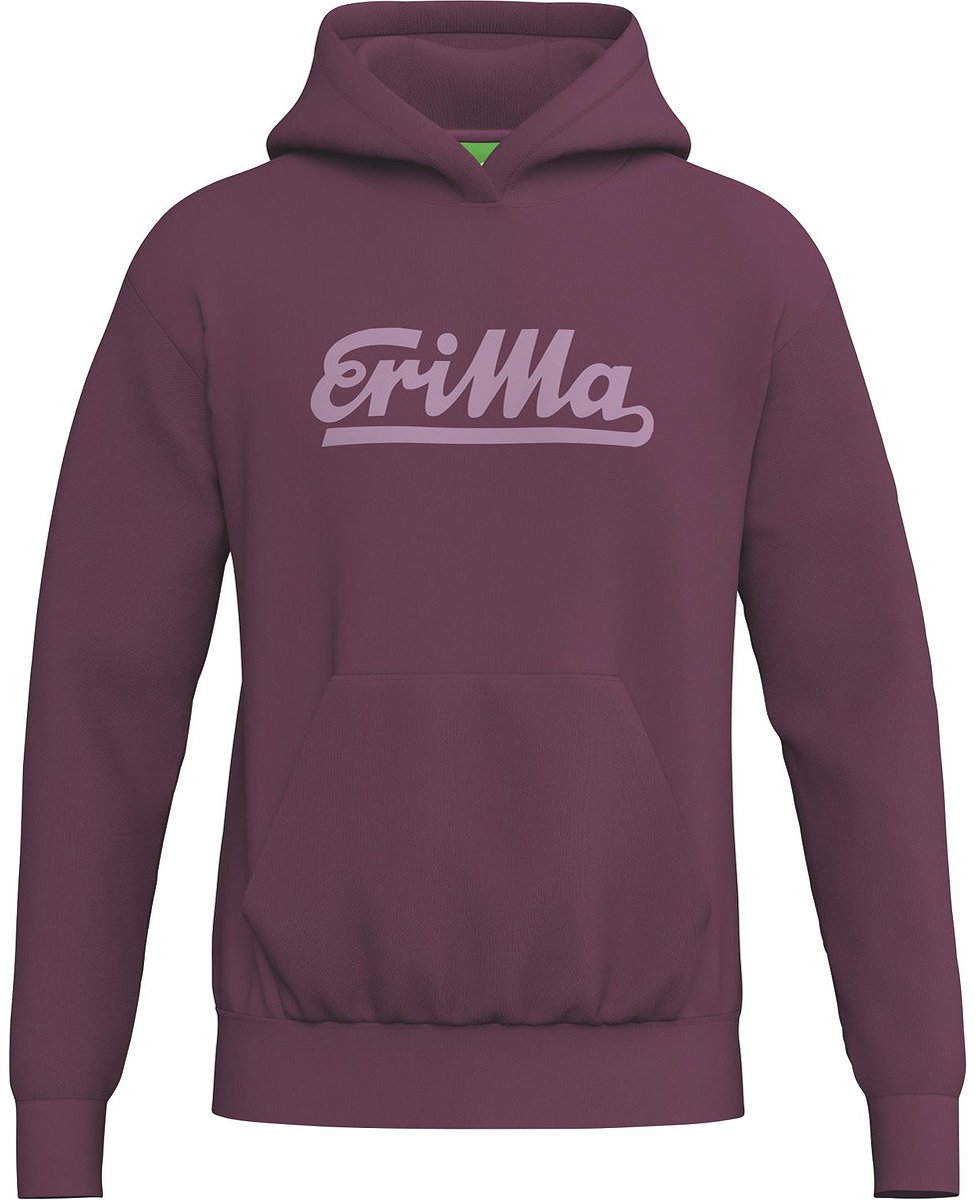 Erima Retro Hoodie Kinderen - Burgundy | Maat: 128
