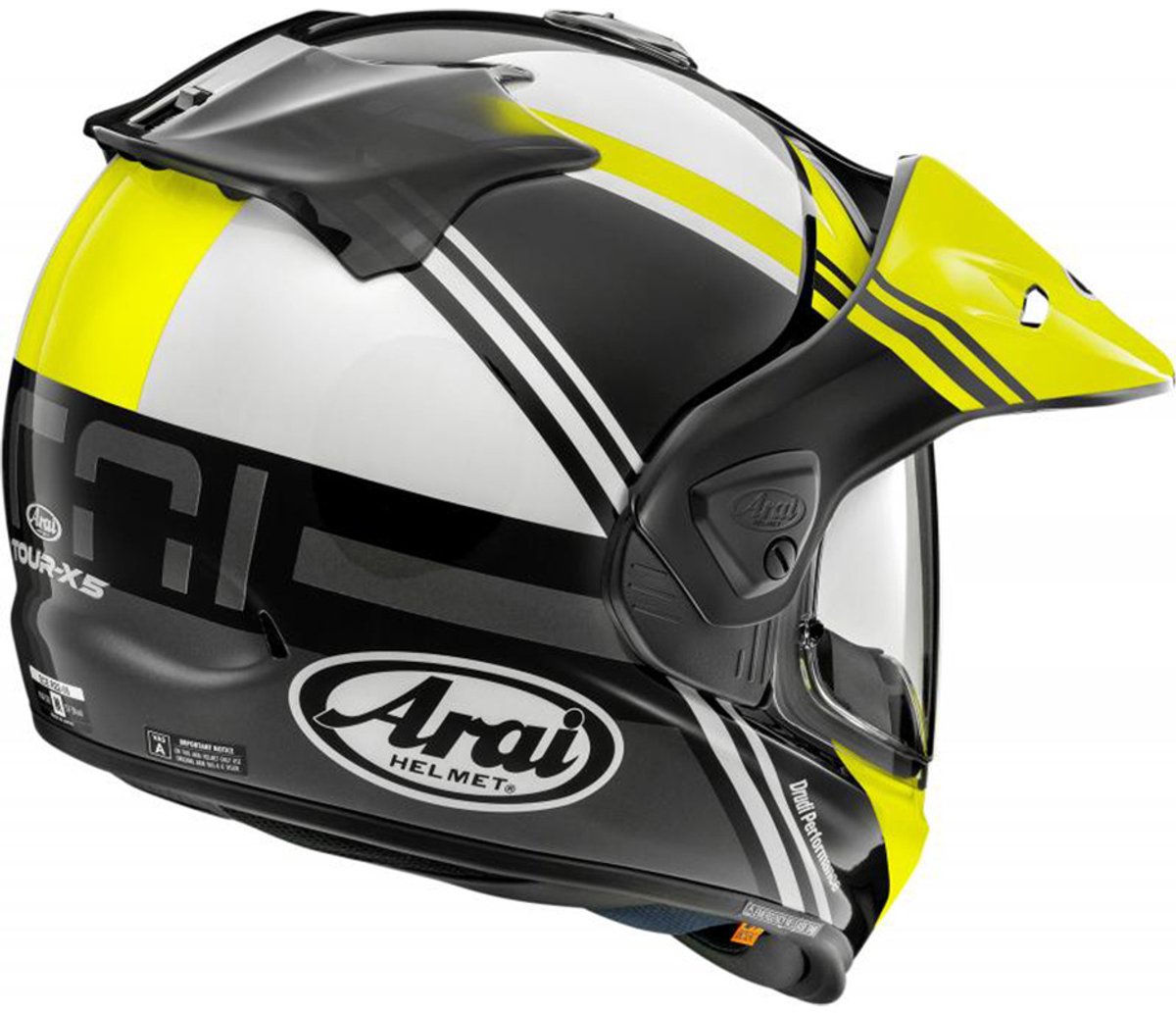 Arai TOUR-X5 Cosmic Fluo Geel Adventure Helm - Helm – foto 2