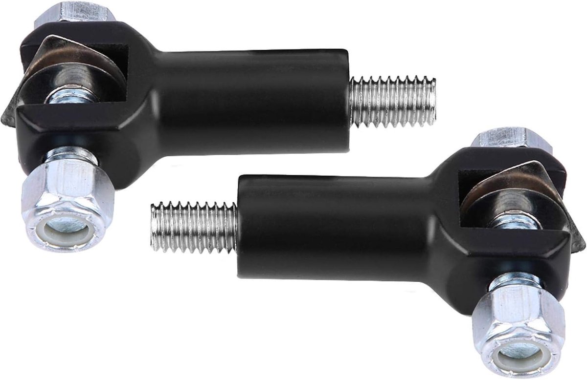 Voetsteunen Motor - Passagierssteunen - Motorfiets Comfort - Roestvrij Staal - 265 Gram - Zwart