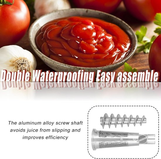 Keuken Accessoires Set - Vleesmolen Onderdelen - Zelf Ingrediënten Maken - Duurzaam Aluminium ABS - Diverse Maten - Zilverkleurig van Merkloos — afbeelding 4