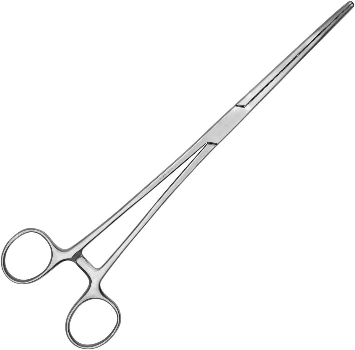 Voedertang gebogen - Gereedschap lang - Terrarium onderhoud - Stabiele uitvoering - 25 cm