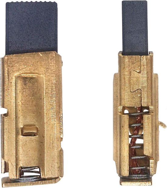 2x Bronzen Koolborstels 4,5x6,5x14 Mm – 12-24V, Voor Auto, Garagedeur, Waterpomp En Meer