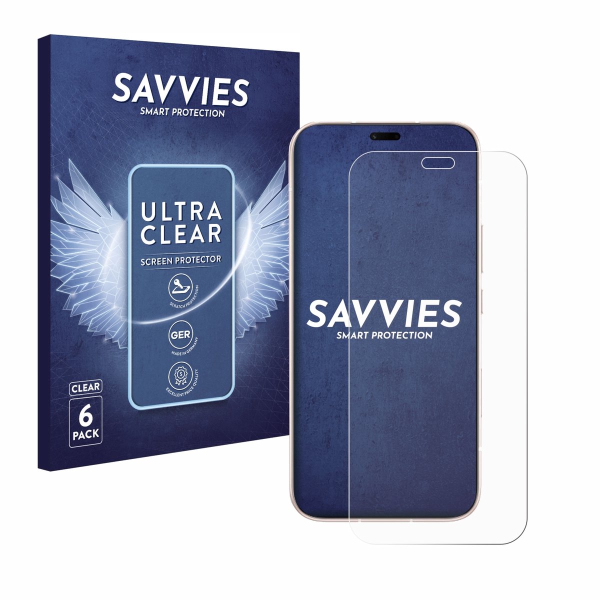 Savvies - Screenprotector voor Honor 600 Lite - Folie Beschermfolie transparant 6 Stuks