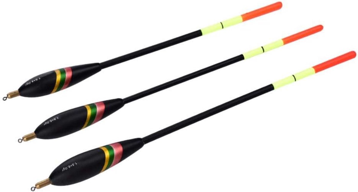 Visdobbers Set - Dobbers Hout - Vissen - Verschillende Drijvers - Tot 23 cm - Niet Gespecificeerd