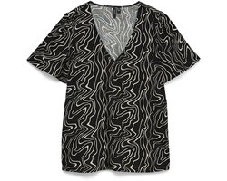 VERO MODA VMEASY JOY V-NECK SS BLOUSE WVN GA Dames T-shirt - Maat XL