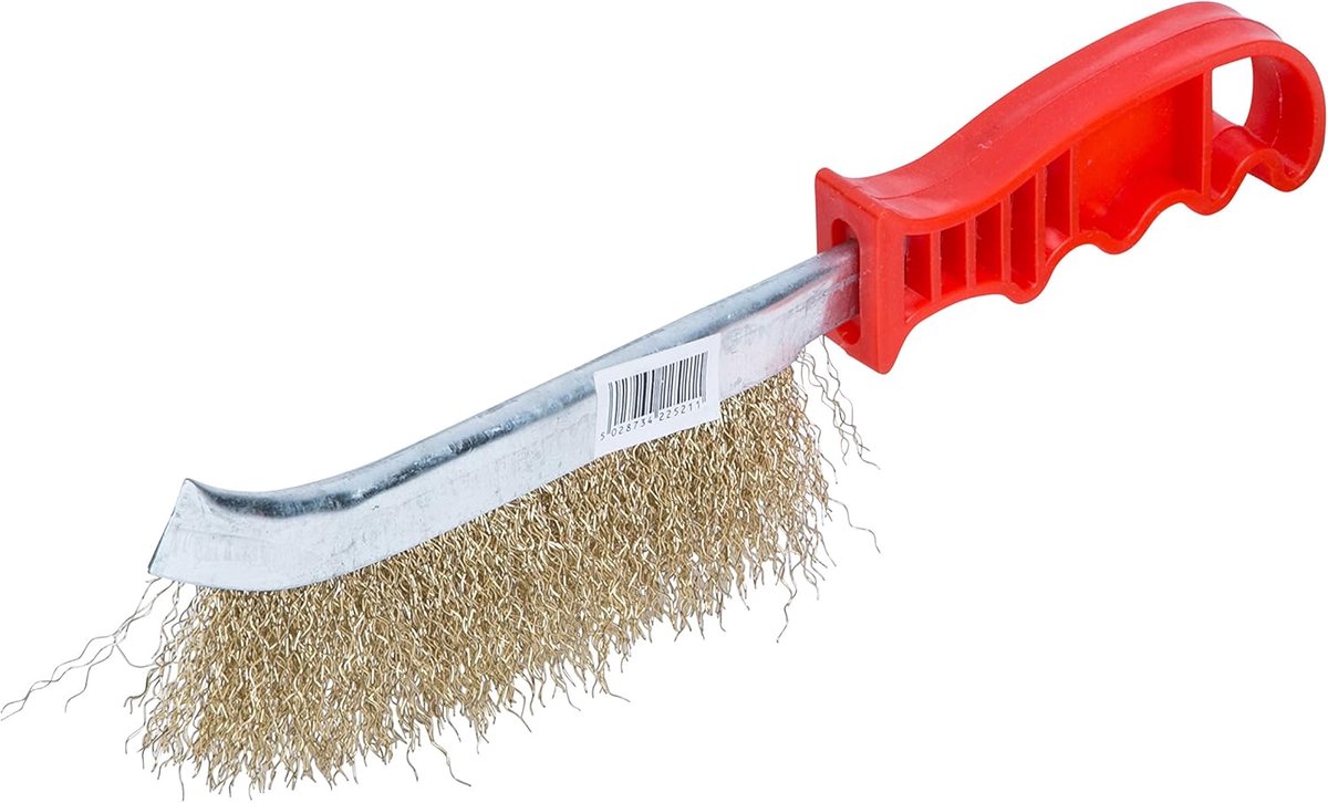 Hand Schrobber - Metaalborstel Reiniger - Roest Verwijderen - Koperdraad Effectief - Rood