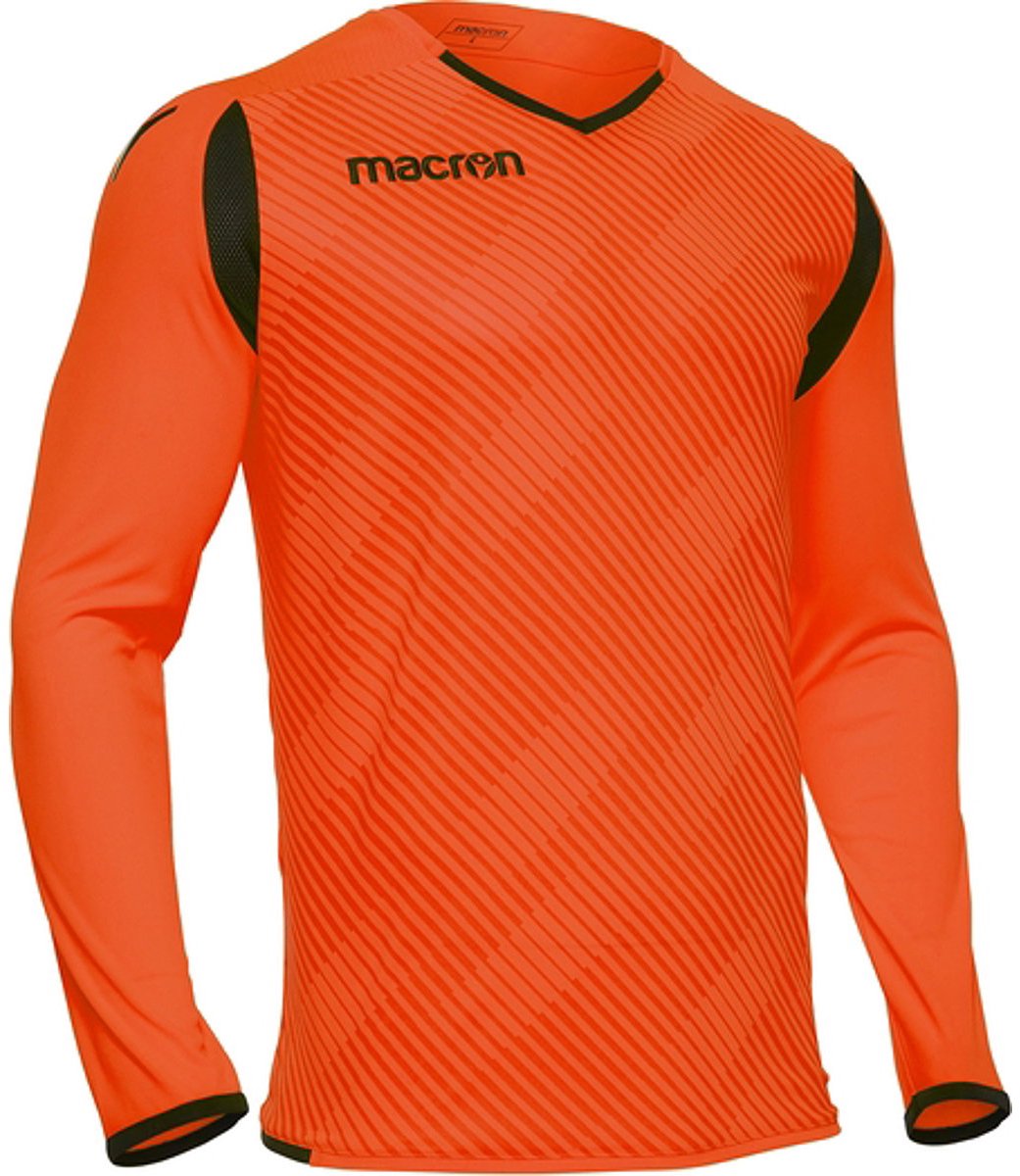 Macron Hercules Keepershirt Lange Mouw Heren - Oranje / Zwart | Maat: S