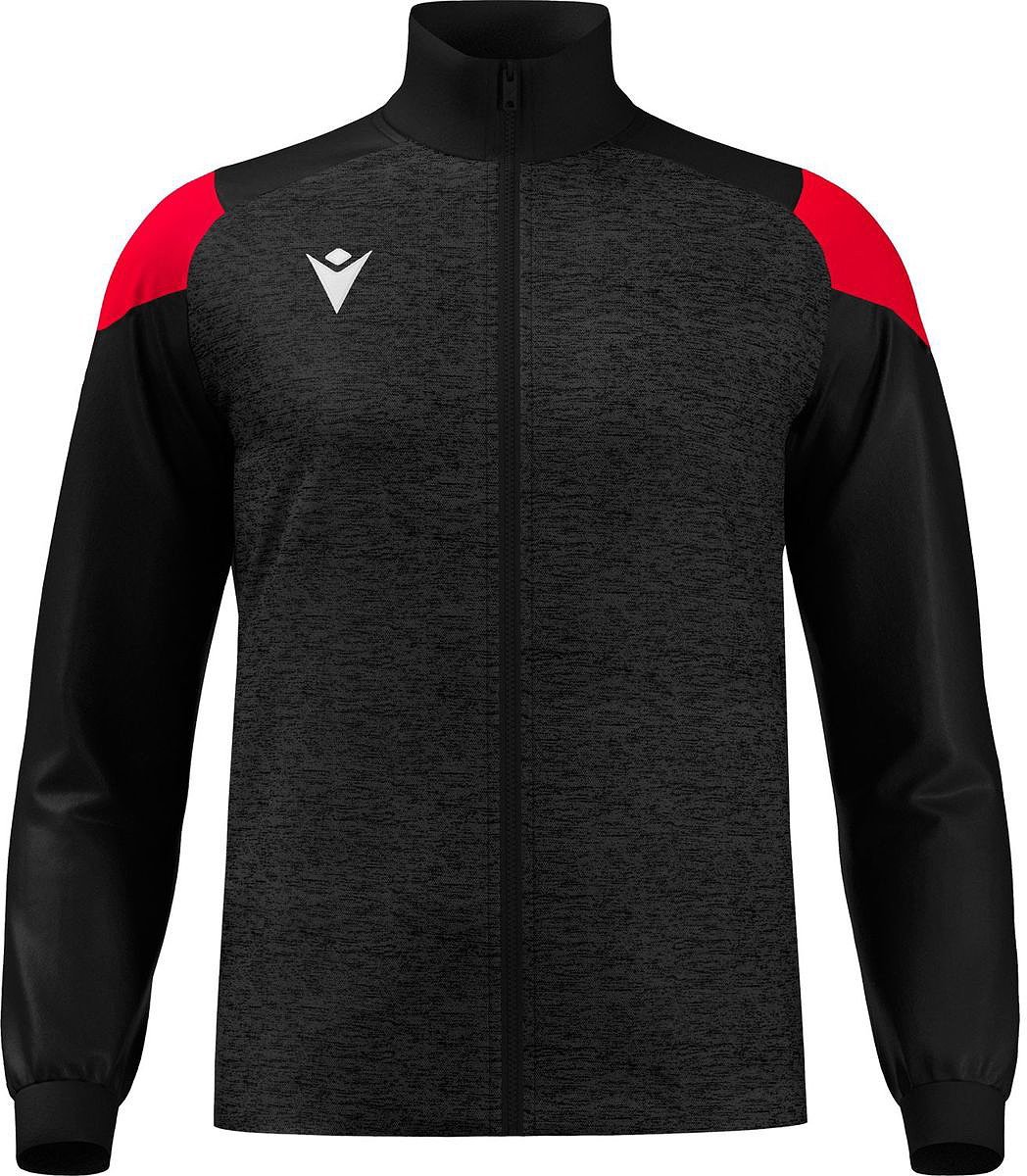 Macron Glory Prometheus Top Full Zip Heren - Zwart / Rood | Maat: M