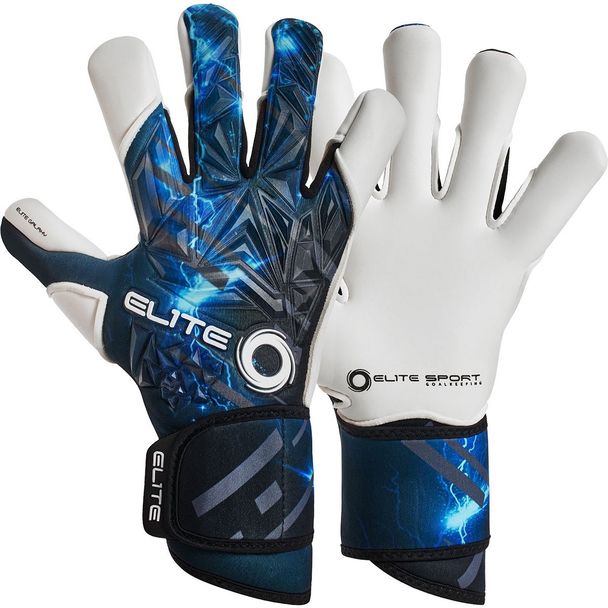 Elite Sport Galaxy Keepershandschoenen - Wit / Blauw | Maat: 7