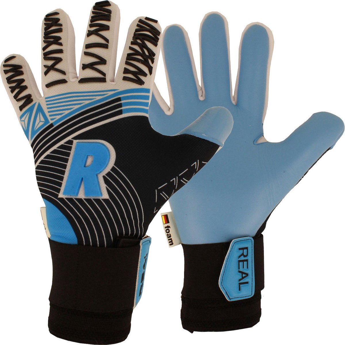 Real Pro Aqua Keepershandschoenen Heren - Marine / Lichtblauw | Maat: 8,5