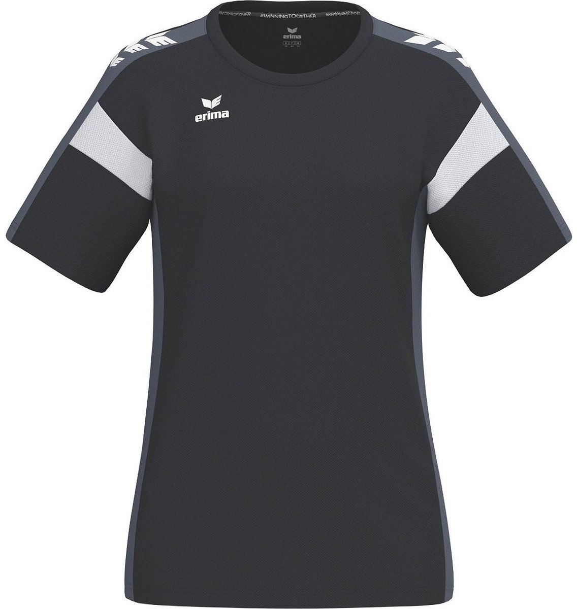 Erima Celebrate 125 T-Shirt Dames - Zwart / Slate Grey | Maat: 34