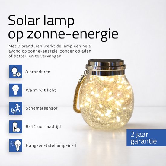 Unieke Solar Hanglamp Ibiza –werkt op Zonne-energie | 35 x H45 cm - Helene Livingstyle