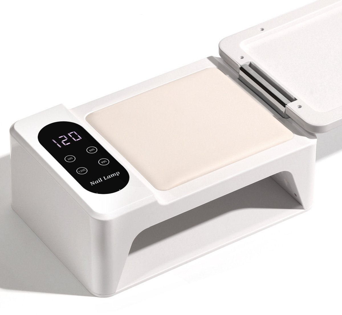 Gloovon® - UV LED Nagellamp - Voor Gelnagels & Gellak - Met Opvouwbare Handsteun - 96 LED's - Timer & Sensor - Wit
