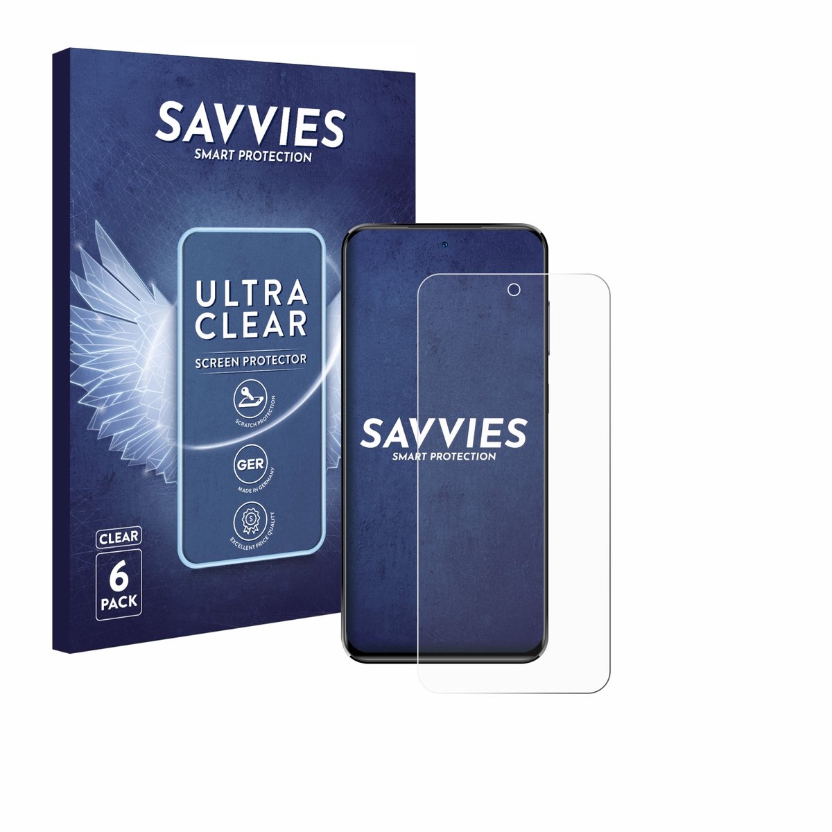 Savvies - Screenprotector voor Oukitel C68 Plus - Folie Beschermfolie transparant 6 Stuks